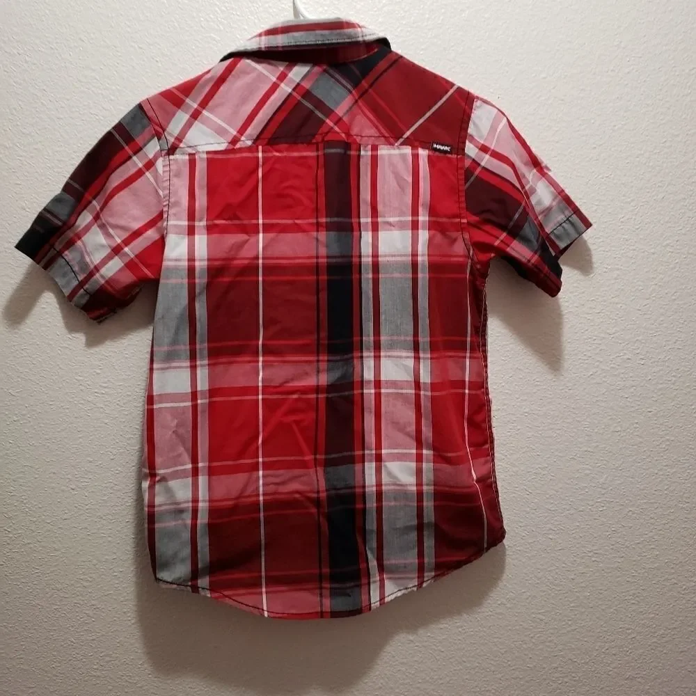 Hawk red plaid shirt size 11/13